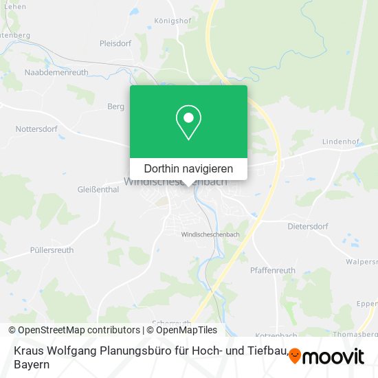 Kraus Wolfgang Planungsbüro für Hoch- und Tiefbau Karte