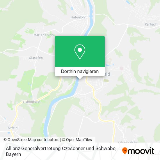 Allianz Generalvertretung Czeschner und Schwabe Karte