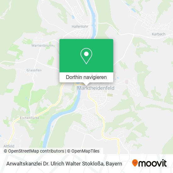 Anwaltskanzlei Dr. Ulrich Walter Stokloßa Karte