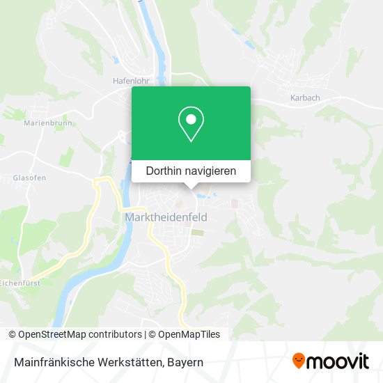 Mainfränkische Werkstätten Karte