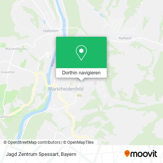 Jagd Zentrum Spessart Karte