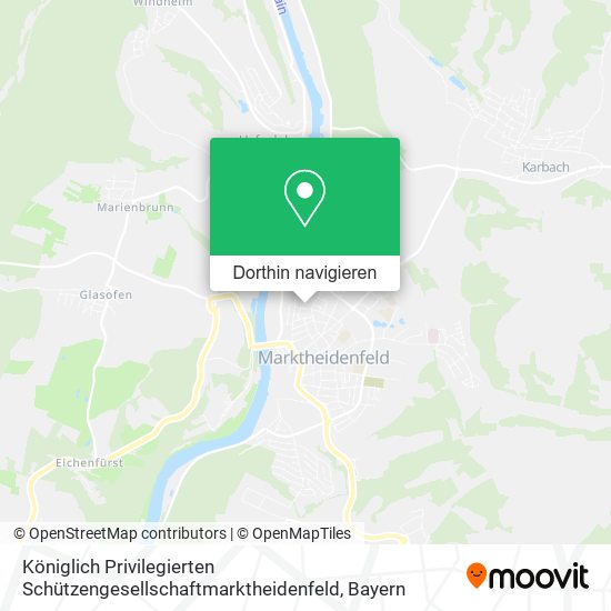 Königlich Privilegierten Schützengesellschaftmarktheidenfeld Karte
