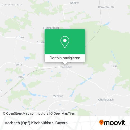 Vorbach (Opf) Kirchbühlstr. Karte