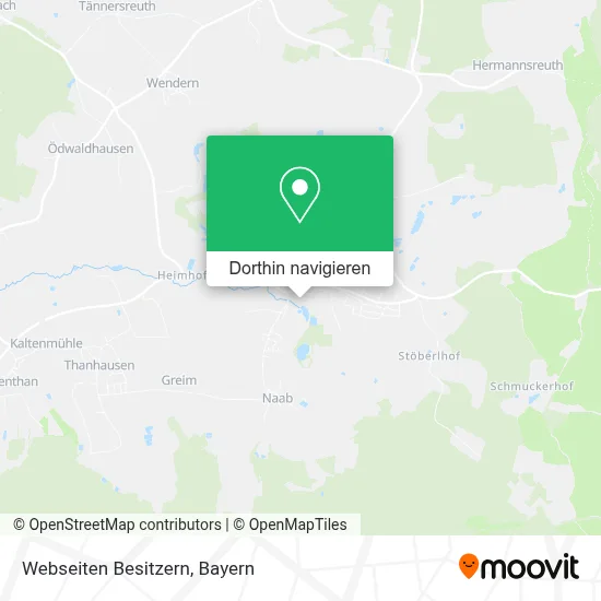 Webseiten Besitzern Karte