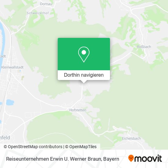 Reiseunternehmen Erwin U. Werner Braun Karte