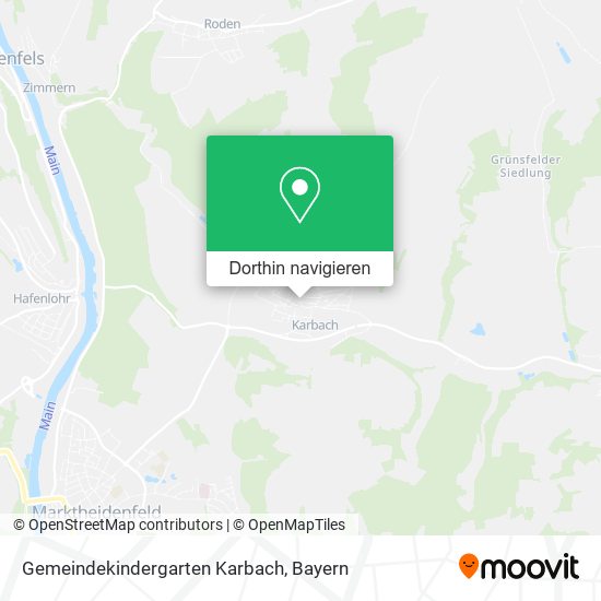 Gemeindekindergarten Karbach Karte