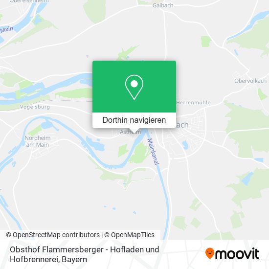 Obsthof Flammersberger - Hofladen und Hofbrennerei Karte