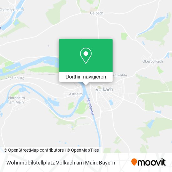 Wohnmobilstellplatz Volkach am Main Karte