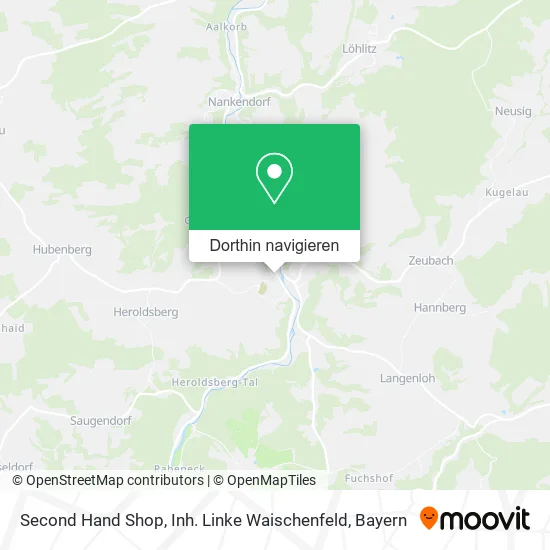 Second Hand Shop, Inh. Linke Waischenfeld Karte