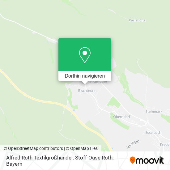 Alfred Roth Textilgroßhandel; Stoff-Oase Roth Karte