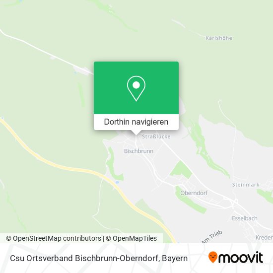 Csu Ortsverband Bischbrunn-Oberndorf Karte