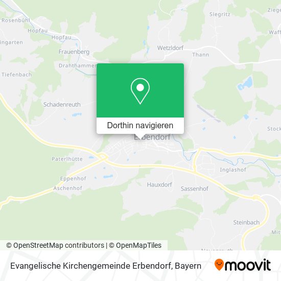 Evangelische Kirchengemeinde Erbendorf Karte