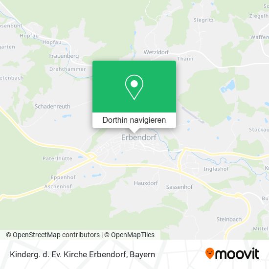 Kinderg. d. Ev. Kirche Erbendorf Karte
