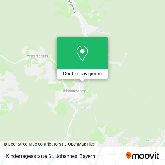 Kindertagesstätte St. Johannes Karte