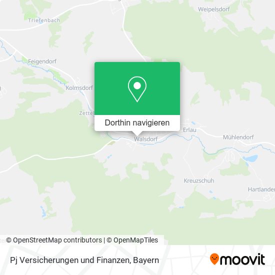 Pj Versicherungen und Finanzen Karte