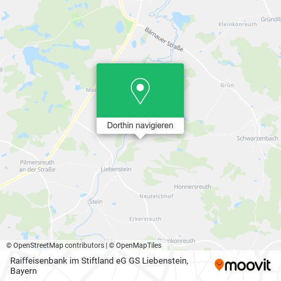 Raiffeisenbank im Stiftland eG GS Liebenstein Karte