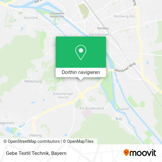 Gebe Textil Technik Karte