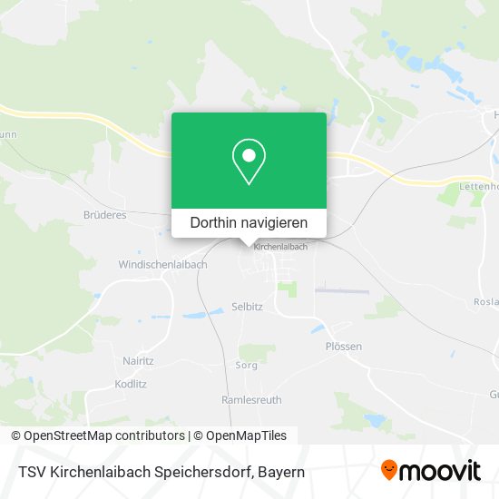 TSV Kirchenlaibach Speichersdorf Karte