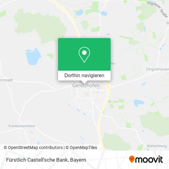 Fürstlich Castell'sche Bank Karte