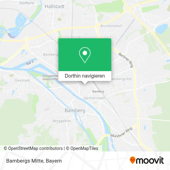 Bambergs Mitte Karte