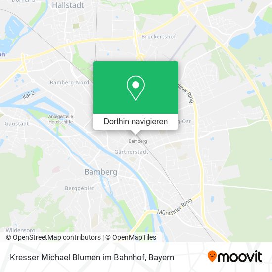 Kresser Michael Blumen im Bahnhof Karte
