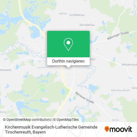 Kirchenmusik Evangelisch-Lutherische Gemeinde Tirschenreuth Karte