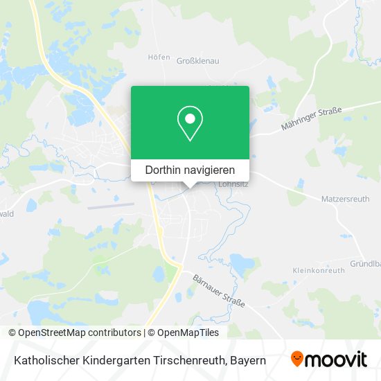 Katholischer Kindergarten Tirschenreuth Karte