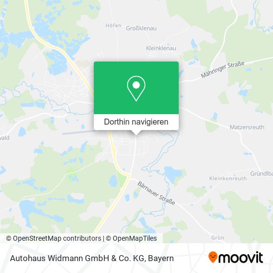 Autohaus Widmann GmbH & Co. KG Karte