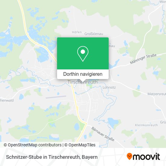 Schnitzer-Stube in Tirschenreuth Karte