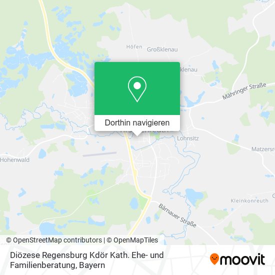 Diözese Regensburg Kdör Kath. Ehe- und Familienberatung Karte