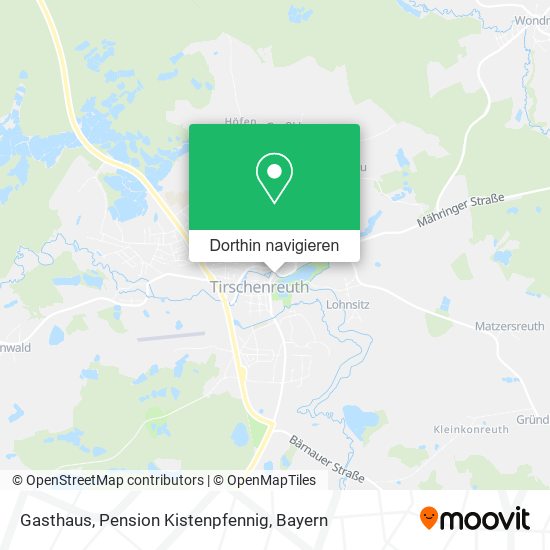 Gasthaus, Pension Kistenpfennig Karte