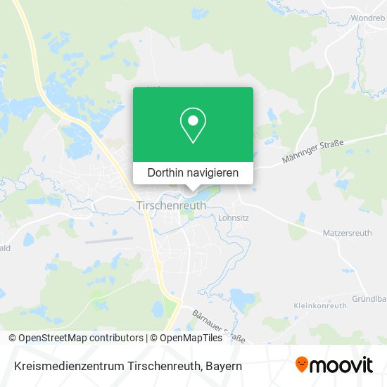 Kreismedienzentrum Tirschenreuth Karte