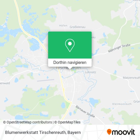Blumenwerkstatt Tirschenreuth Karte