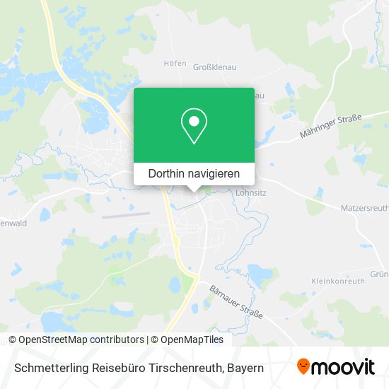 Schmetterling Reisebüro Tirschenreuth Karte