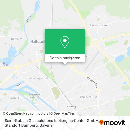 Saint-Gobain Glassolutions Isolierglas-Center GmbH, Standort Bamberg Karte