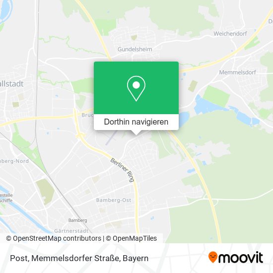 Post, Memmelsdorfer Straße Karte