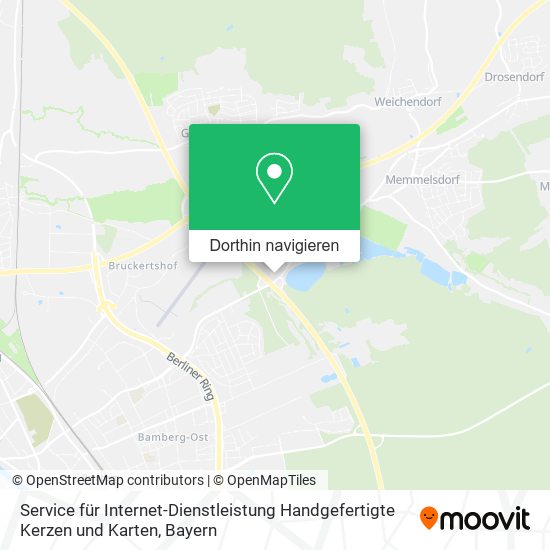 Service für Internet-Dienstleistung Handgefertigte Kerzen und Karten Karte