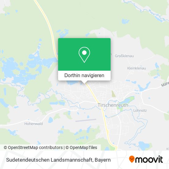 Sudetendeutschen Landsmannschaft Karte
