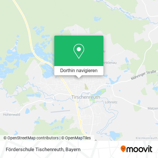Förderschule Tischenreuth Karte