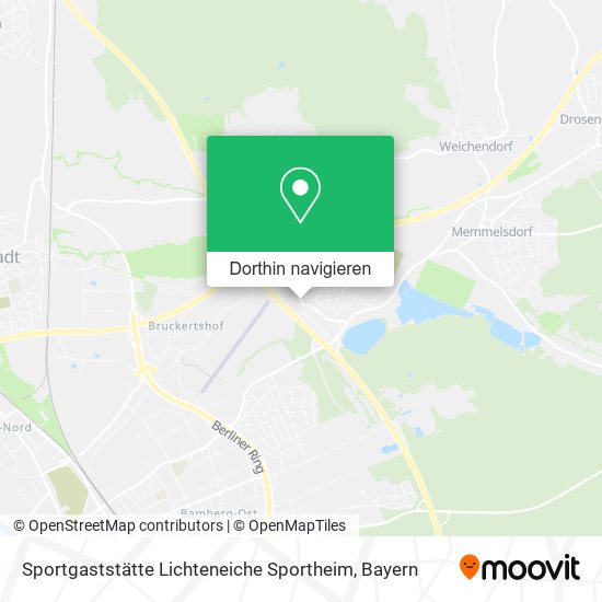 Sportgaststätte Lichteneiche Sportheim Karte