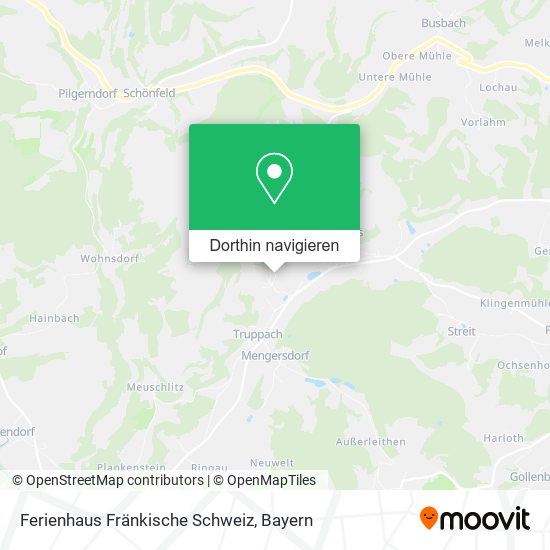 Ferienhaus Fränkische Schweiz Karte