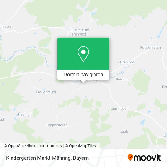 Kindergarten Markt Mähring Karte