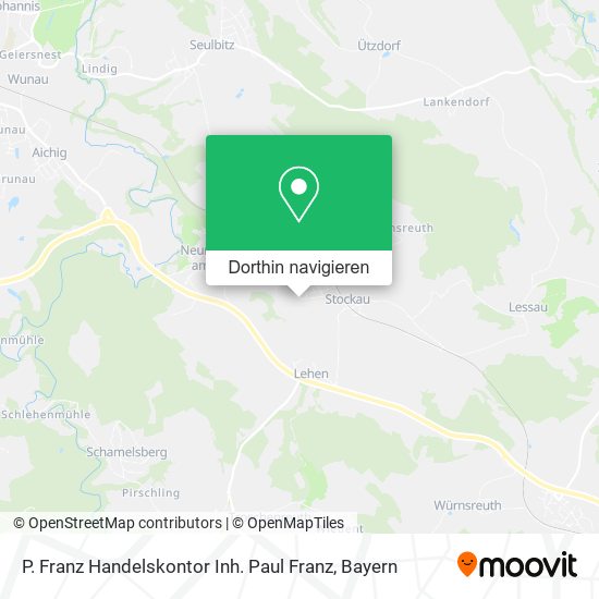 P. Franz Handelskontor Inh. Paul Franz Karte
