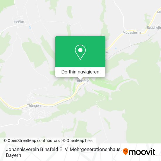 Johannisverein Binsfeld E. V. Mehrgenerationenhaus Karte