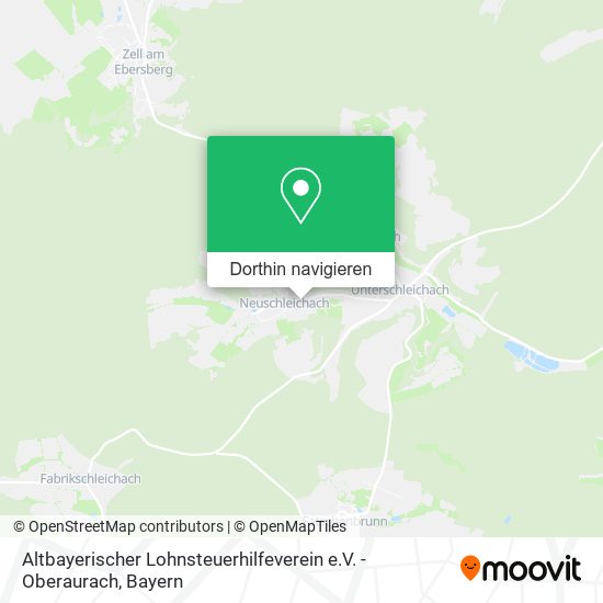 Altbayerischer Lohnsteuerhilfeverein e.V. - Oberaurach Karte