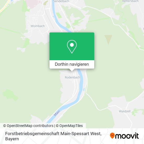 Forstbetriebsgemeinschaft Main-Spessart West Karte