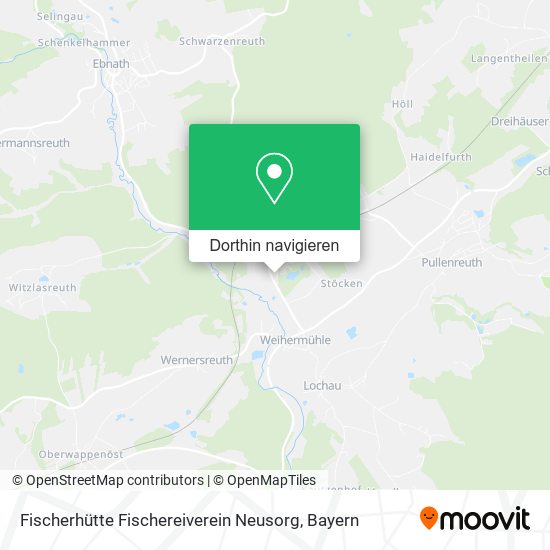 Fischerhütte Fischereiverein Neusorg Karte