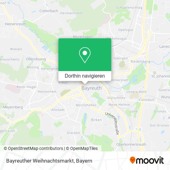 Bayreuther Weihnachtsmarkt Karte
