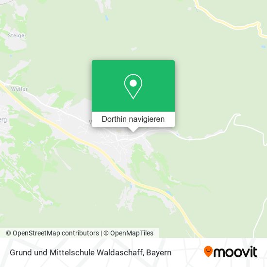 Grund und Mittelschule Waldaschaff Karte