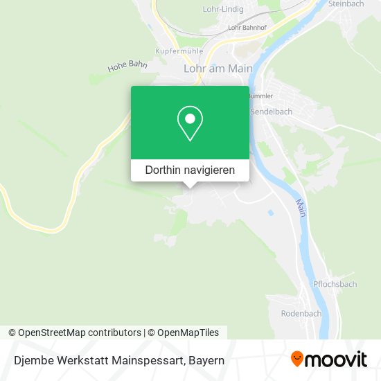 Djembe Werkstatt Mainspessart Karte